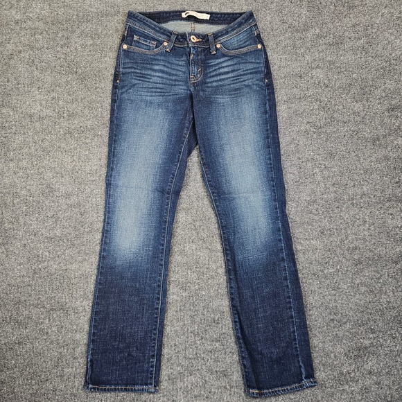 Levi's Denim - Levis 529 Curvy Straight Leg Jeans Women 6 Dark Wash Denim Mid Rise Flap Pockets
